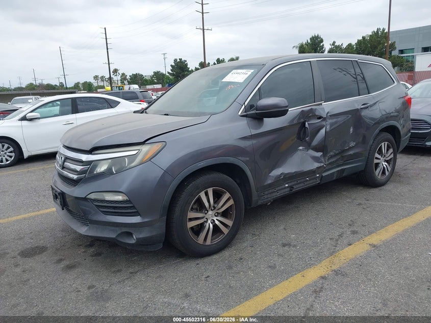 Vin: 5fnyf5h38gb028167, lot: 46000532, honda pilot ex 20162