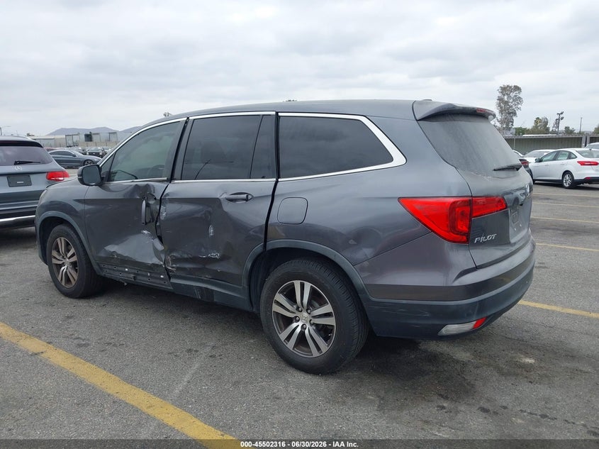 Vin: 5fnyf5h38gb028167, lot: 46000532, honda pilot ex 20163