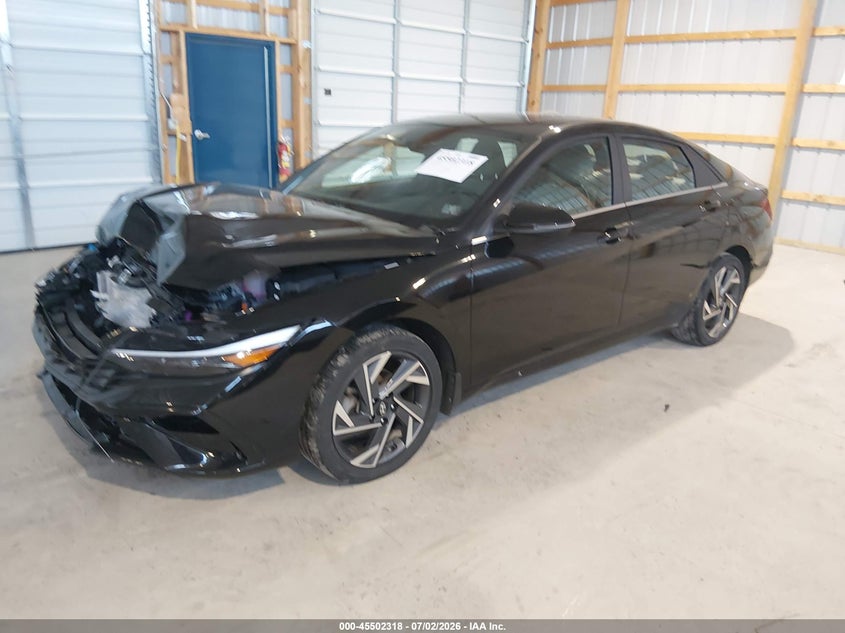 2024 HYUNDAI ELANTRA HYBRID auction photo 2
