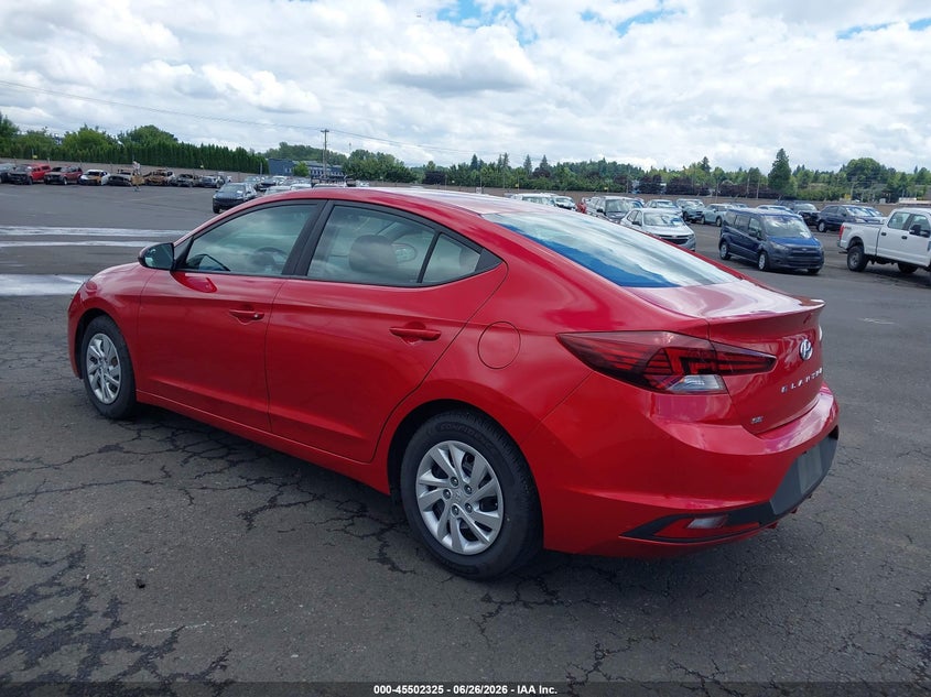 2020 HYUNDAI ELANTRA auction photo 3