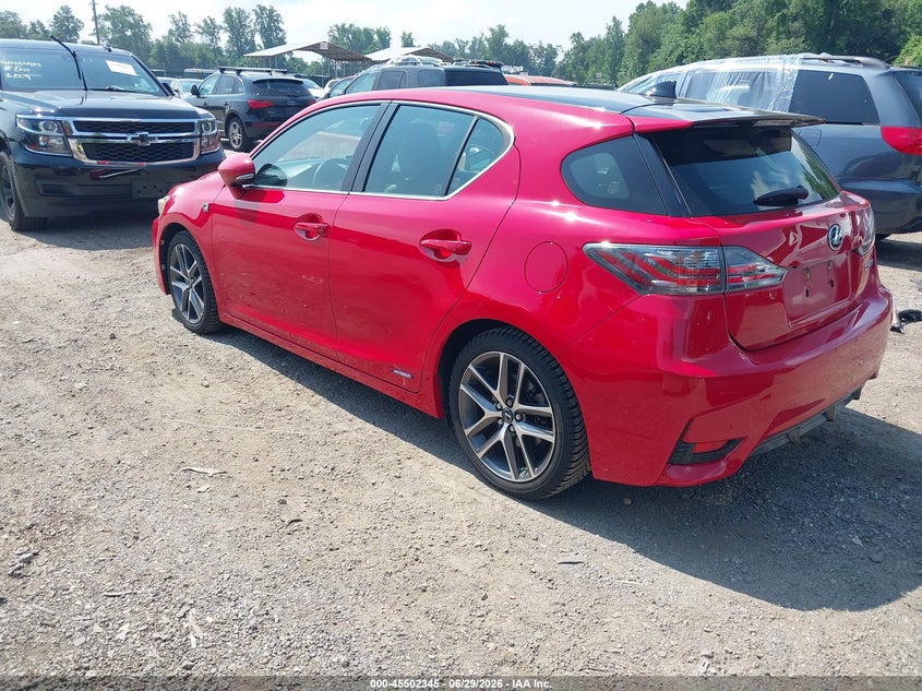 Vin: jthkd5bh7e2194758, lot: 46000562, lexus ct 200h 20143