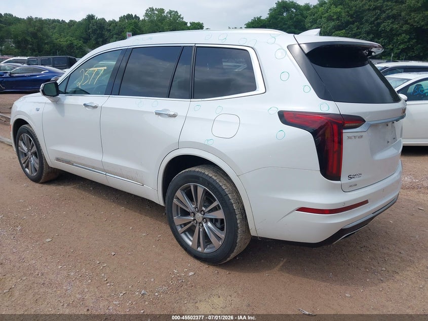 Vin: 1gykpdrs3nz178837, lot: 46000593, cadillac xt6 awd premium luxury 20223