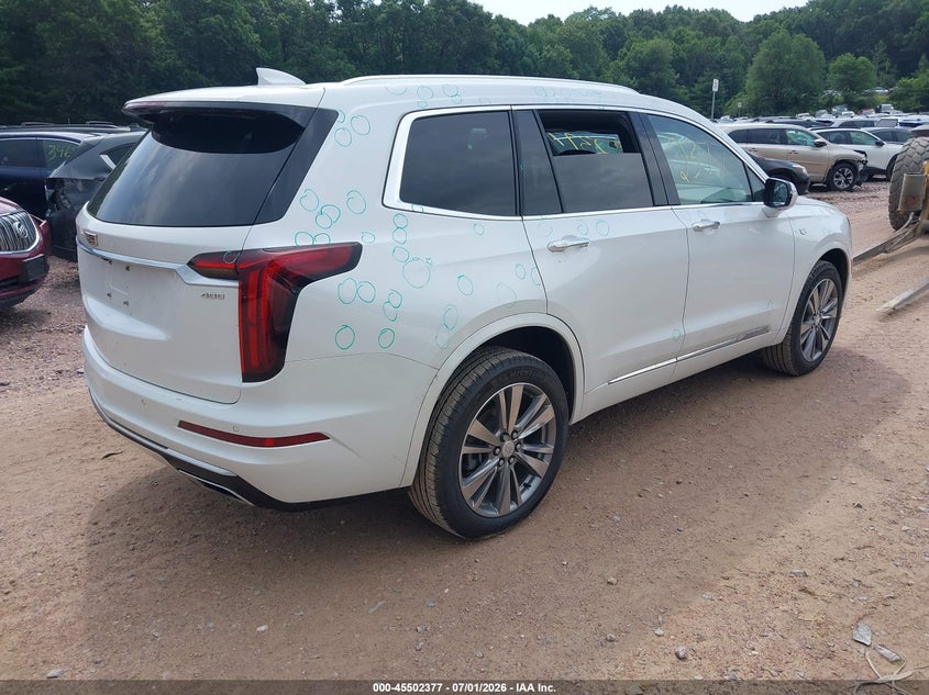 Vin: 1gykpdrs3nz178837, lot: 46000593, cadillac xt6 awd premium luxury 20224