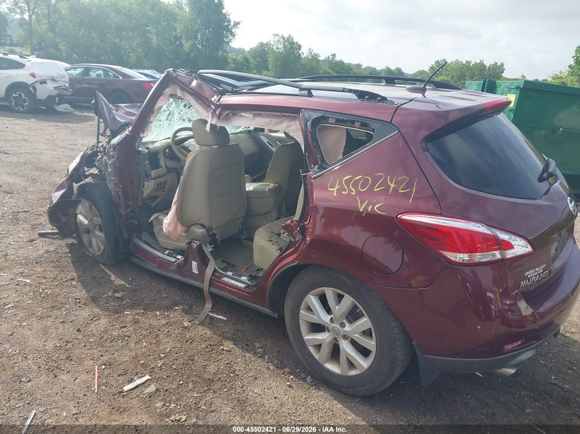 Vin: jn8az1mu0cw106614, lot: 46000637, nissan murano sl 20123