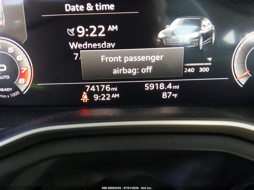 2021 Audi A5 Sportback Premium Plus 45 Tfsi Quattro S Tronic VIN: WAUFACF59MA042594 Lot: 45502430