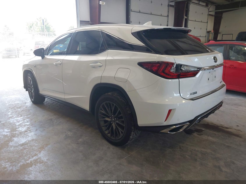Vin: 2t2bzmca5hc071945, lot: 46000701, lexus rx 350 f sport 20173