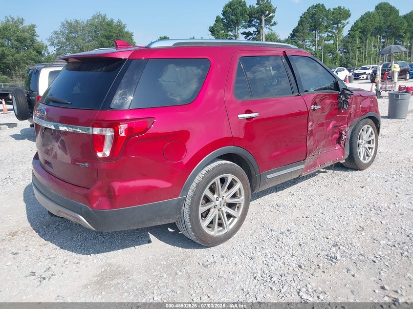 Vin: 1fm5k7f87hgc93397, lot: 46000842, ford explorer limited 20174