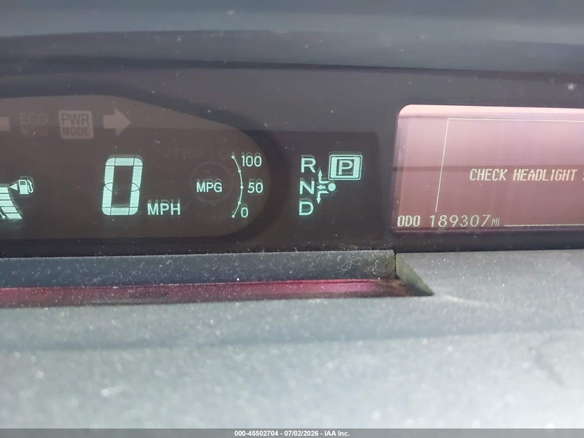 2010 TOYOTA PRIUS auction photo 7