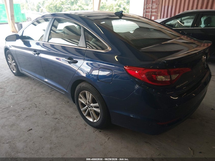 2017 HYUNDAI SONATA SEDAN 1.6L I-4 DI, DOHC, VVT, TURBO, 178HP