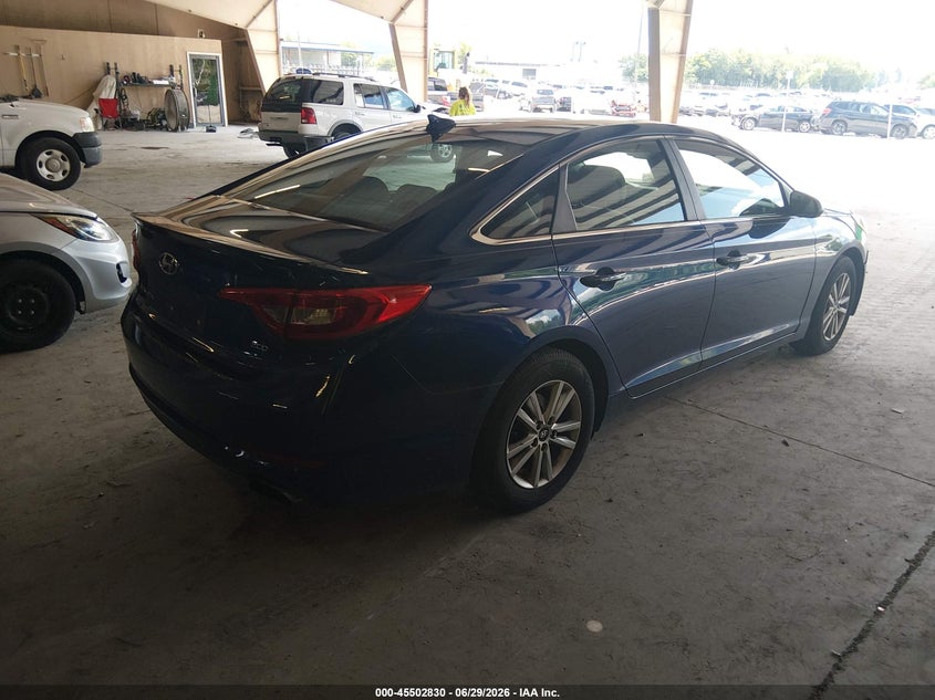 2017 HYUNDAI SONATA SEDAN 1.6L I-4 DI, DOHC, VVT, TURBO, 178HP