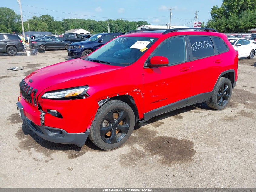2017 Jeep Cherokee, Front End, IAAI, VIN 1C4PJLDB1HW667046 — photo 2