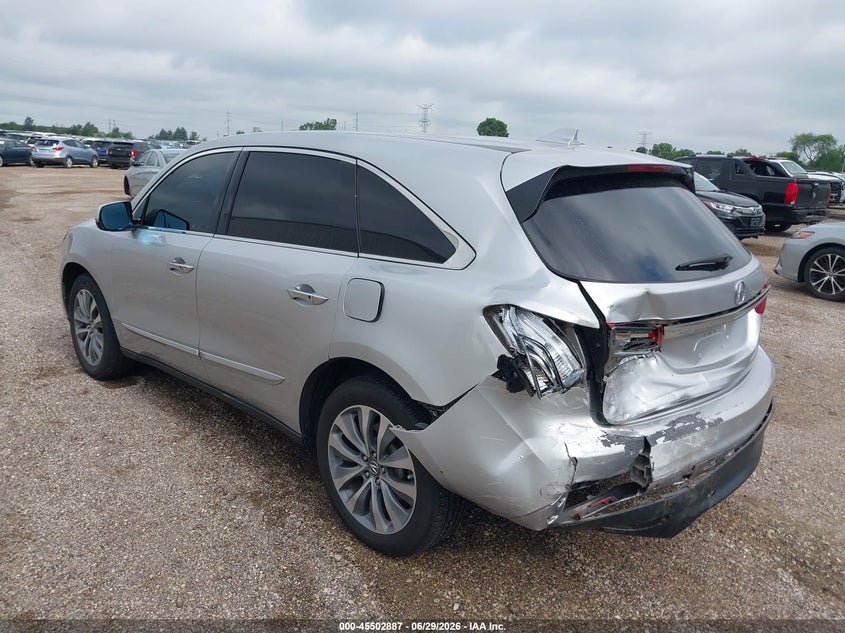 2014 ACURA MDX auction photo 3