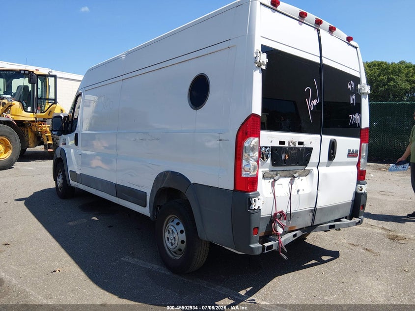 Vin: 3c6trvdg3he541397, lot: 46001150, ram promaster 2500 high roof 159 wb 20173