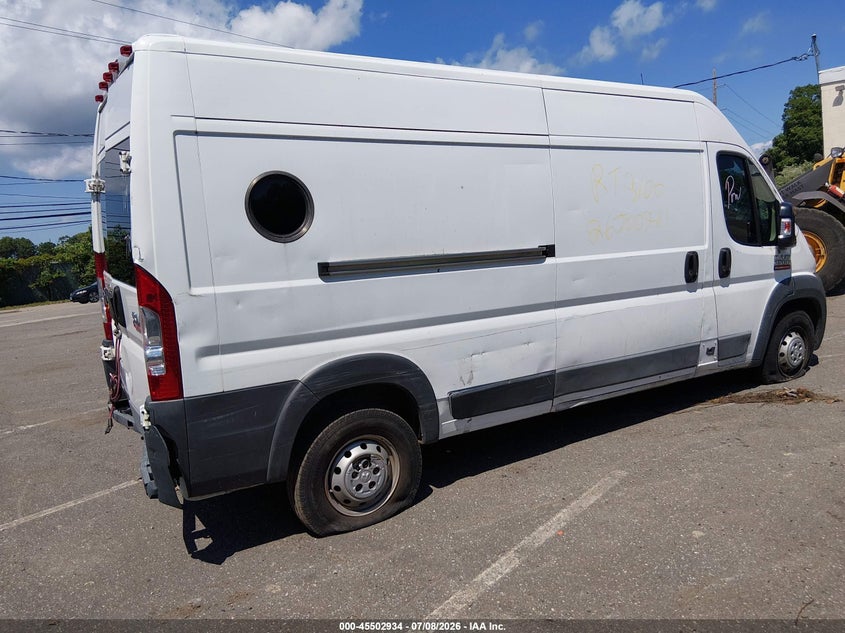 Vin: 3c6trvdg3he541397, lot: 46001150, ram promaster 2500 high roof 159 wb 20174