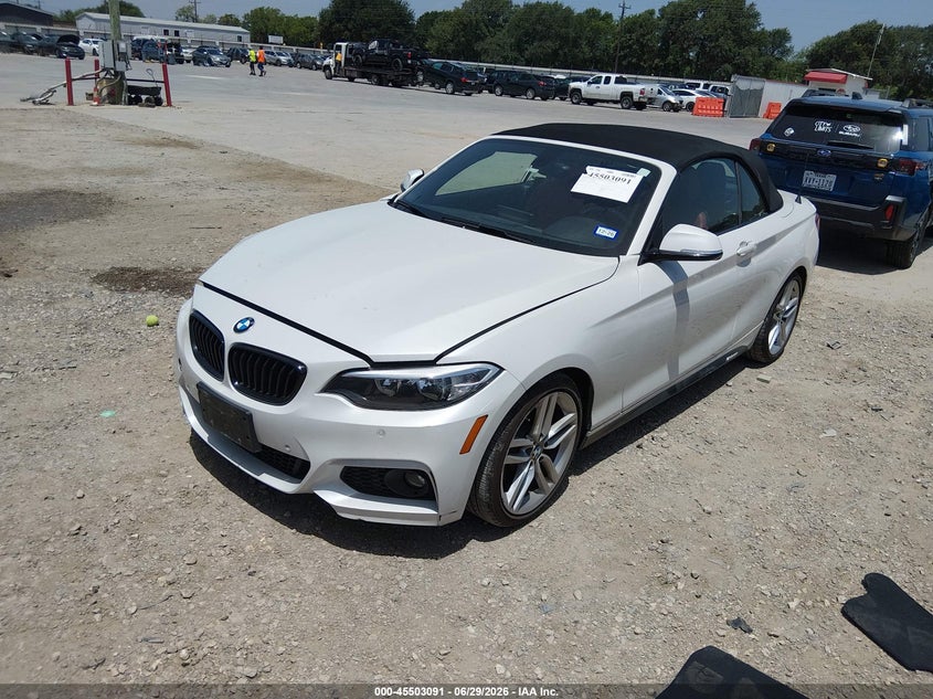 Vin: wba2k9c33hv647355, lot: 46001307, bmw 230i 20172