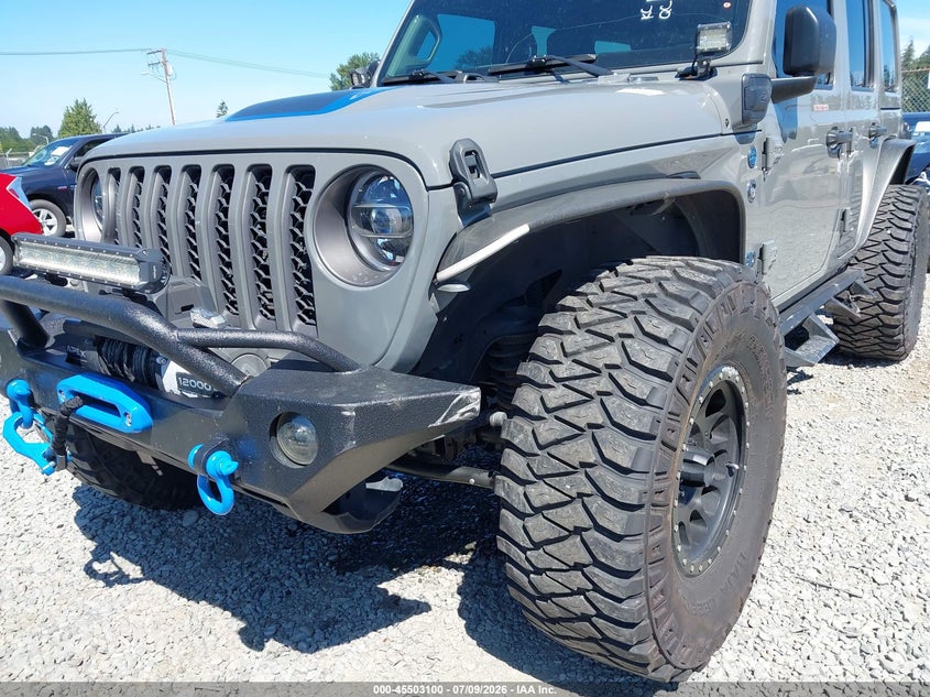 2021 Jeep Wrangler 4Xe Unlimited Rubicon 4X4 VIN: 1C4JJXR64MW824992 Lot: 45503100