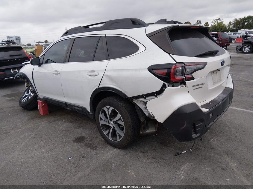 Vin: 4s4btanc4m3165722, lot: 46001327, subaru outback limited 20213