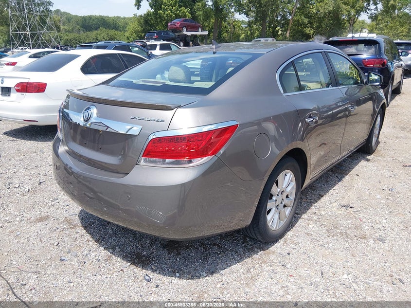 Vin: 1g4gb5gr5cf287214, lot: 46001502, buick lacrosse convenience group 20124
