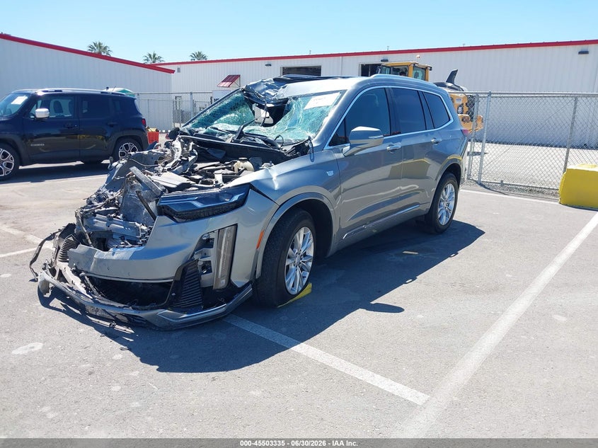 Vin: 1gykpbr49pz176051, lot: 46001551, cadillac xt6 awd luxury 20232