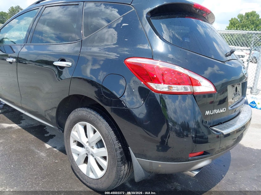 2011 Nissan Murano Sl VIN: JN8AZ1MW4BW160224 Lot: 45503372