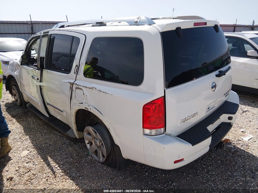 Vin: 5n1ba0nf4bn605787, lot: 46001617, nissan armada platinum 20113