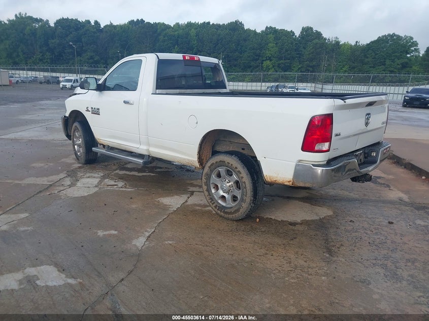 Vin: 3c6mr5blxjg350624, lot: 46001830, ram 2500 slt  4x4 8' box 20183