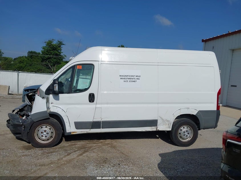 RAM PROMASTER 2500 2018 VIN 3C6TRVCG7JE113131