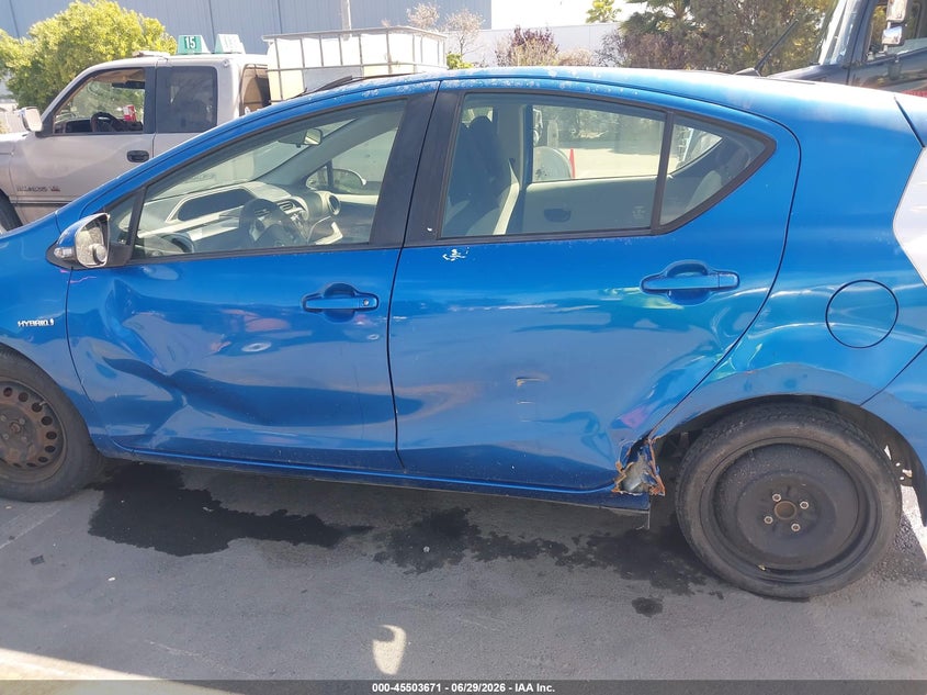 2012 Toyota Prius C One VIN: JTDKDTB32C1022182 Lot: 45503671