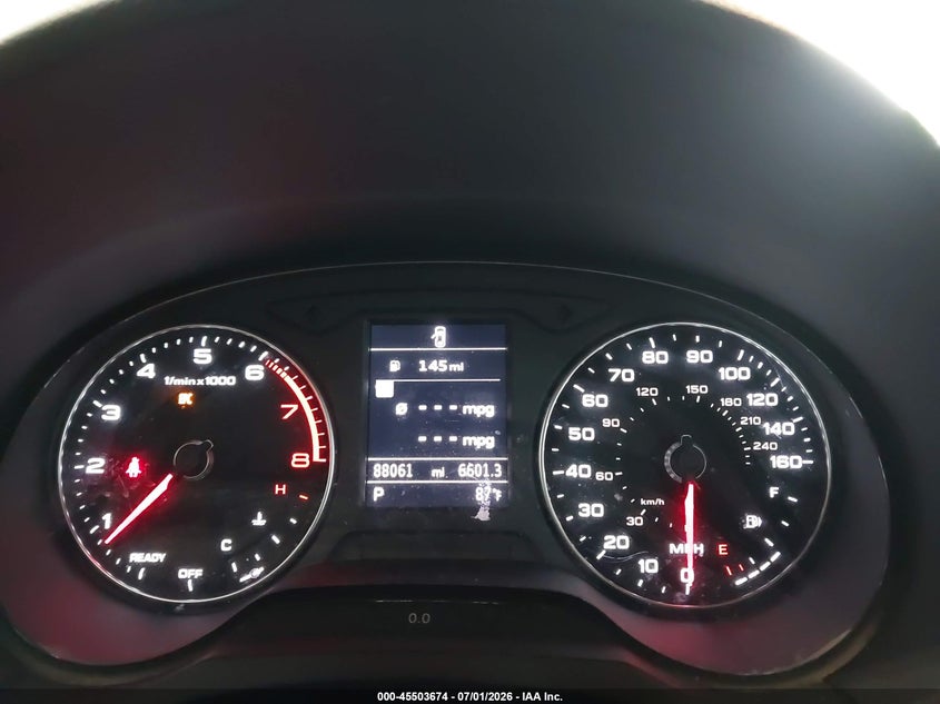 2019 Audi A3 45 Premium VIN: WAUBEGFF6KA117395 Lot: 45503674