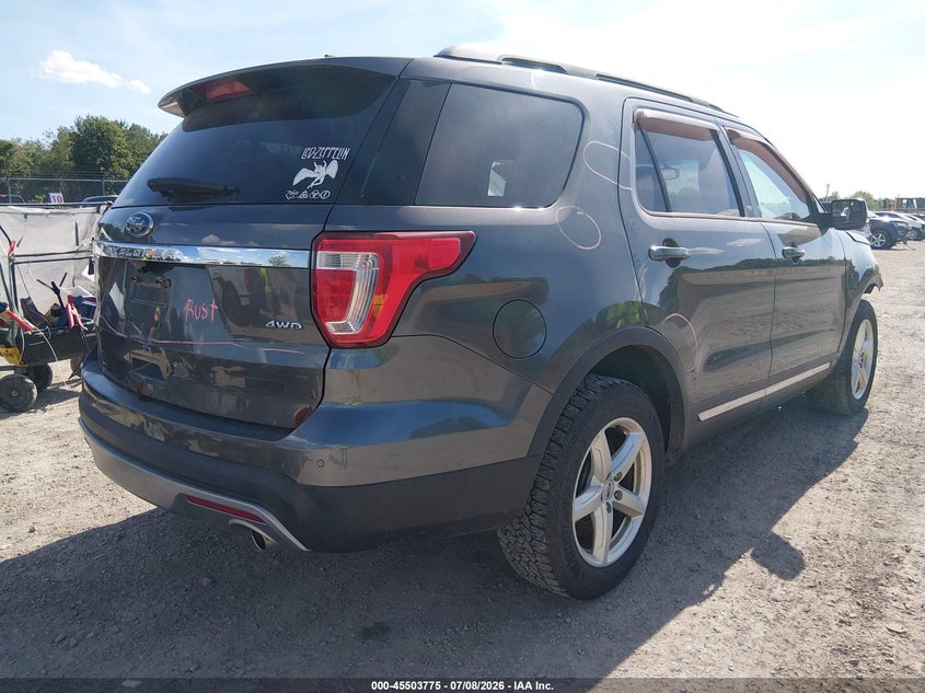 Vin: 1fm5k8d84ggb03353, lot: 46001991, ford explorer xlt 20164