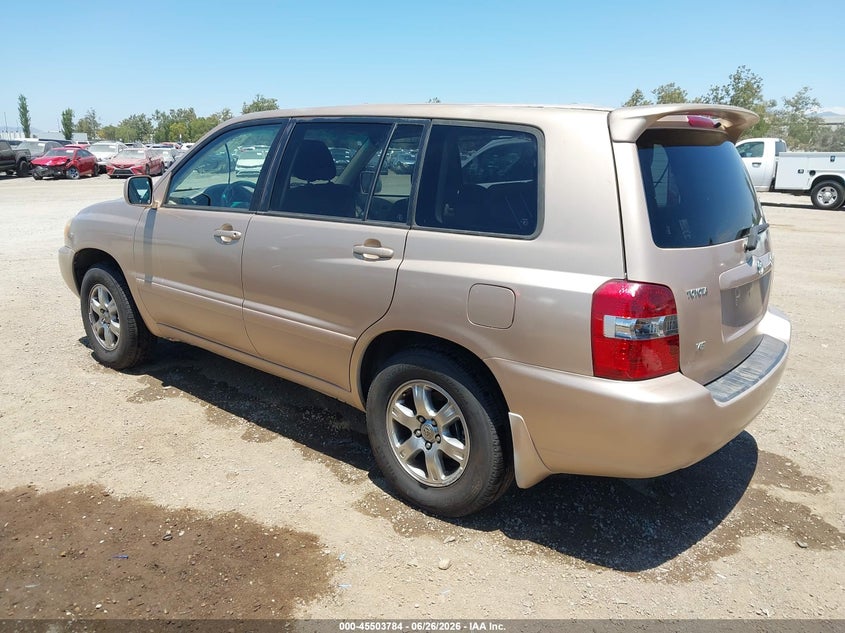 2005 TOYOTA HIGHLANDER SPORT UTILITY VEHICLE 3.3L V-6 DOHC, VVT, 230HP