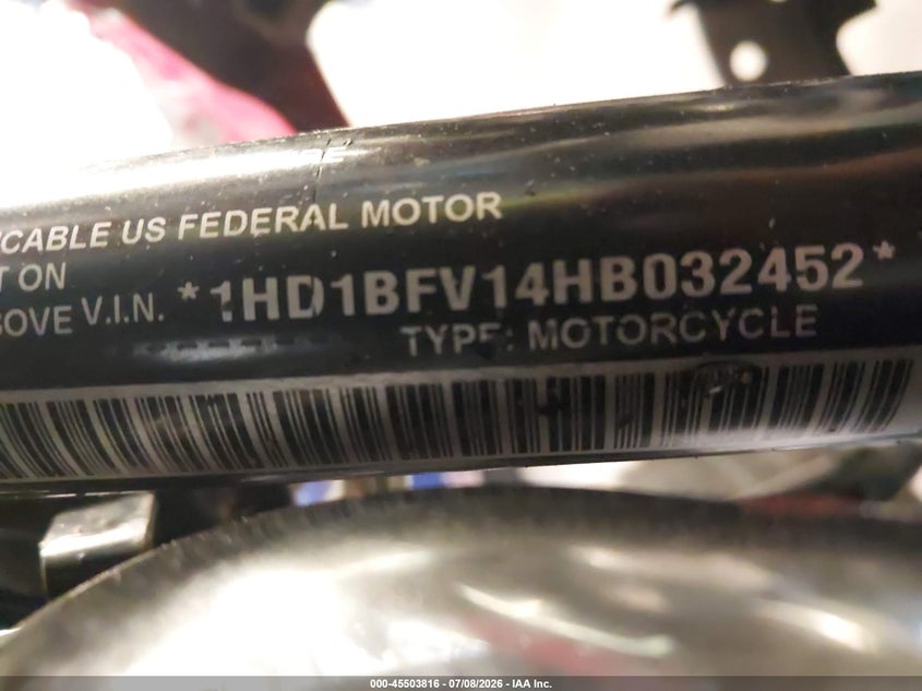 2017 Harley-Davidson Fxsb Breakout VIN: 1HD1BFV14HB032452 Lot: 45503816