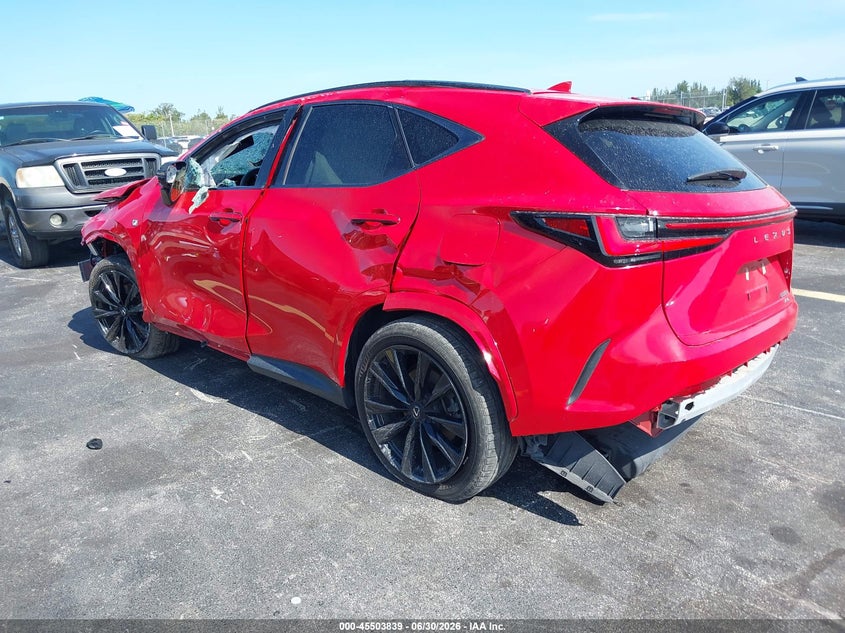 Vin: 2t2kgcez4rc036155, lot: 46002055, lexus nx 350 f sport handling 20243