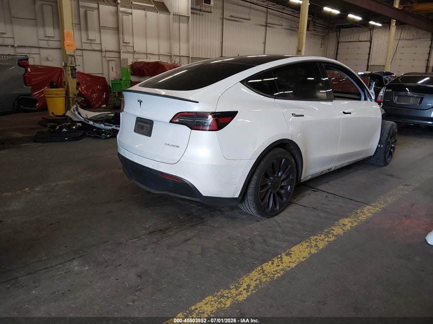 Vin: 5yjygdef4mf251789, lot: 46002068, tesla model y performance dual motor all-wheel drive 20214