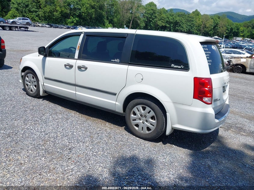 Vin: 2c4rdgbg7er459487, lot: 46002087, dodge grand caravan american value pkg 20143