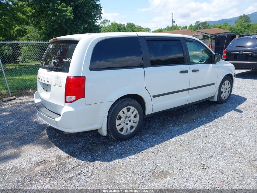 Vin: 2c4rdgbg7er459487, lot: 46002087, dodge grand caravan american value pkg 20144