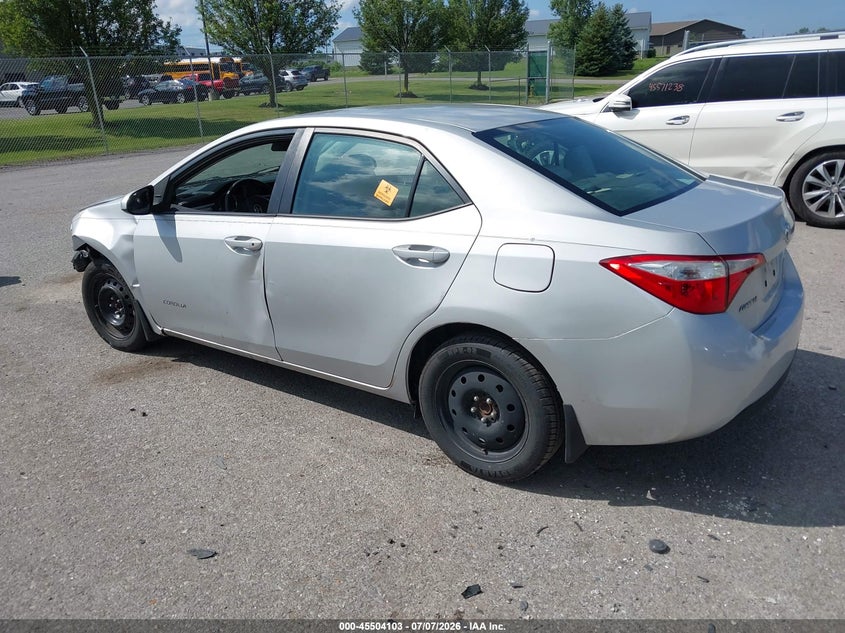 2015 TOYOTA COROLLA SEDAN 1.8L I-4 DOHC, VVT, 132HP