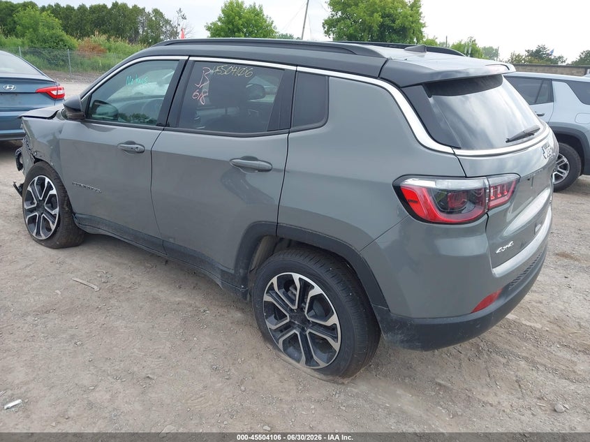 Vin: 3c4njdcn3rt596030, lot: 46002322, jeep compass limited 4x4 20243