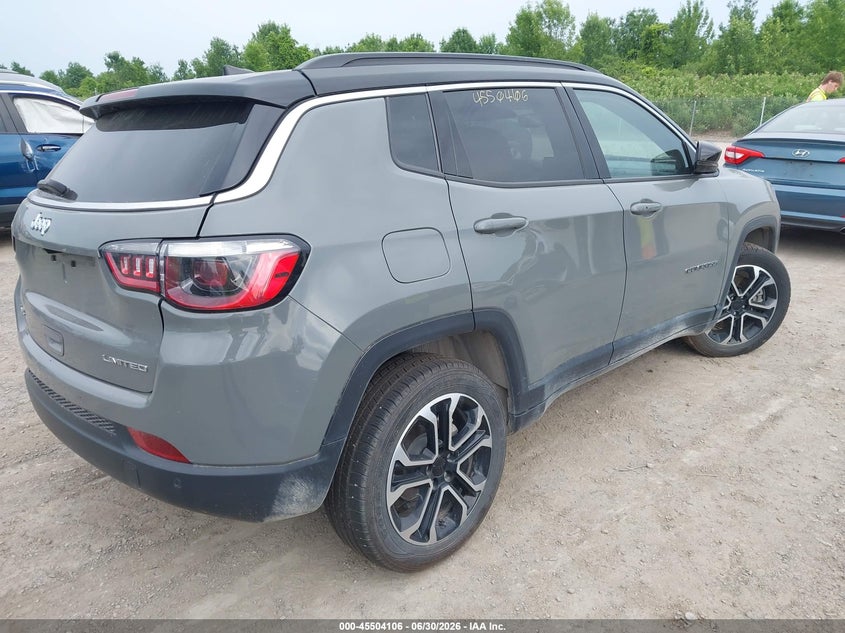 Vin: 3c4njdcn3rt596030, lot: 46002322, jeep compass limited 4x4 20244