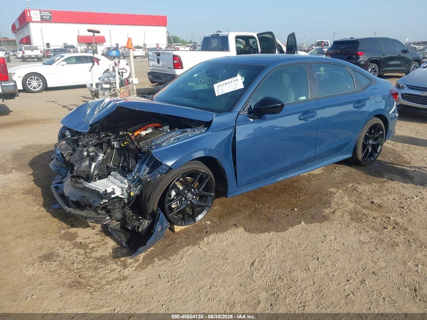 2025 Honda Civic, Front End, IAAI, VIN 2HGFE4F80SH352222 — photo 2