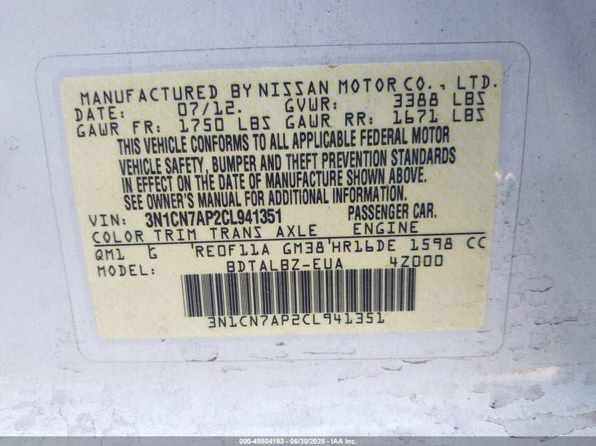 AtlanticExpress - Nissan Versa