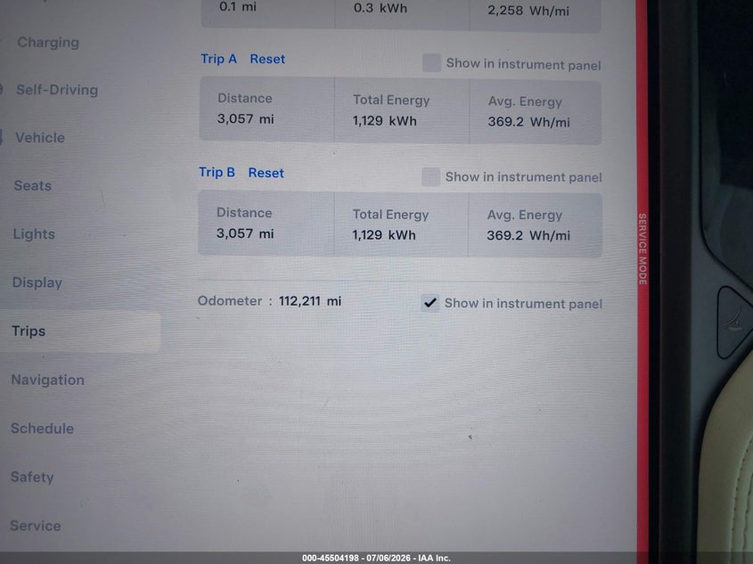 2018 TESLA MODEL X auction photo 7