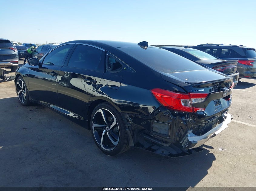 2022 HONDA ACCORD VIN 1HGCV3F20NA015142 nuotrauka 3