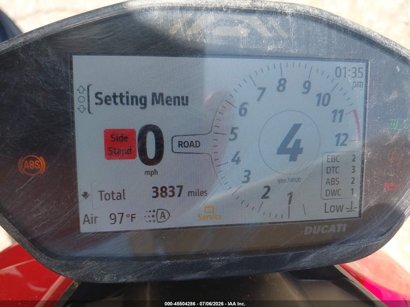 2023 Ducati Streetfighter V2 VIN: ZDMFAKYW7PB005680 Lot: 45504286