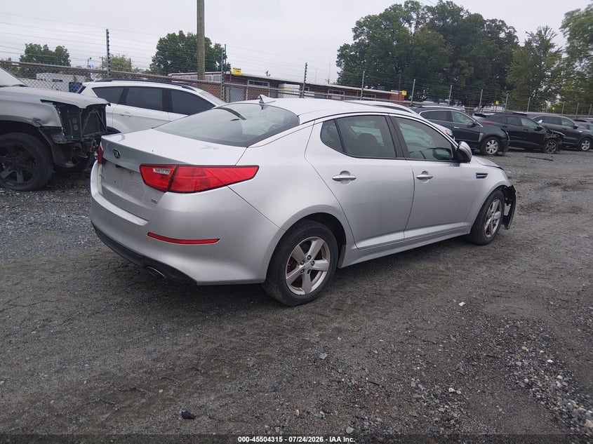 Vin: 5xxgm4a75fg468836, lot: 46002531, kia optima lx 20154