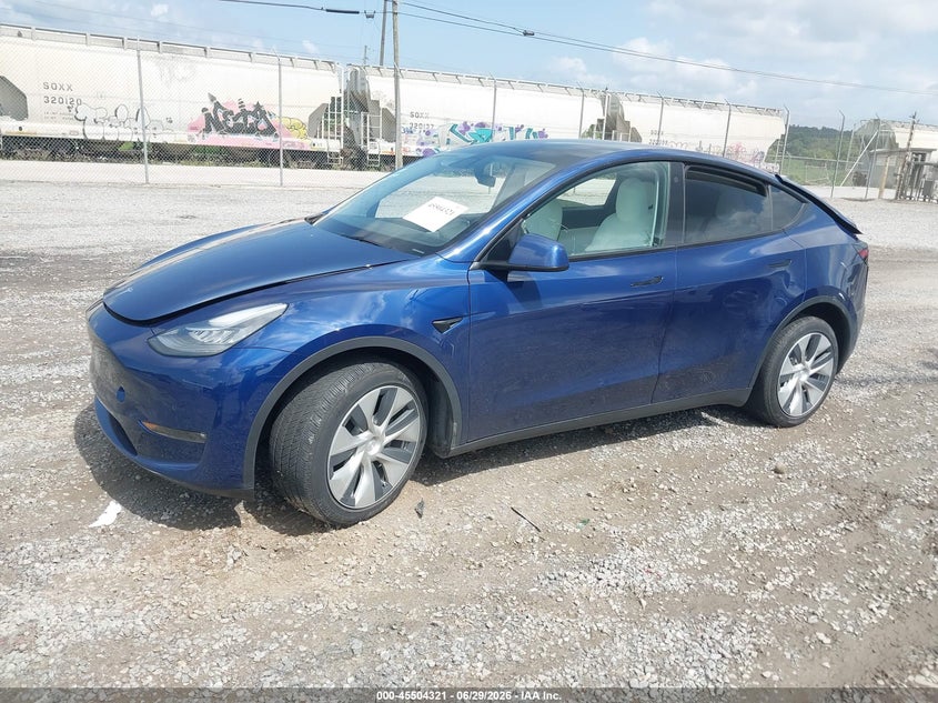 2021 Tesla Model Y, Rear, IAAI, VIN 5YJYGDEE3MF187459 — photo 2