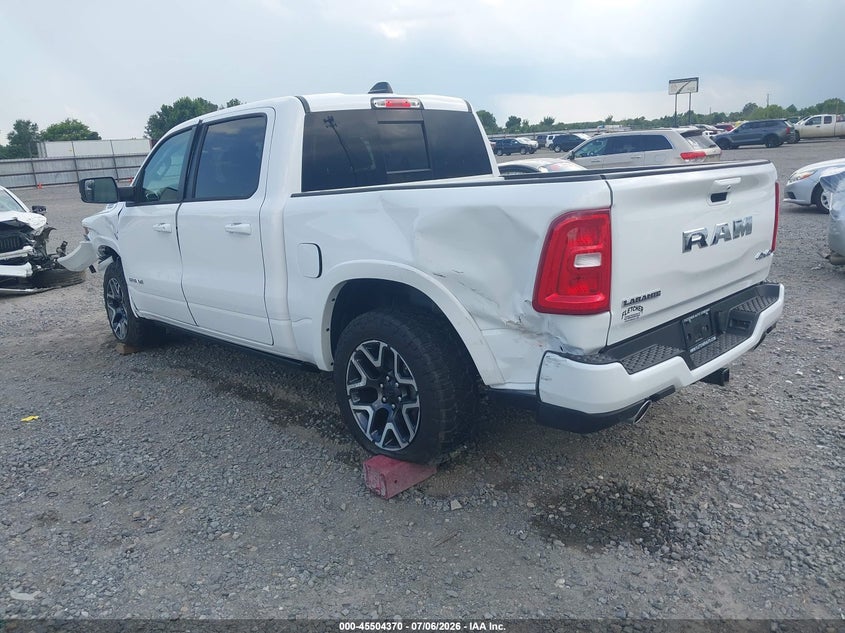 Vin: 1c6srfjtxtn297920, lot: 46002586, ram 1500 laramie  4x4 5'7 box 20263