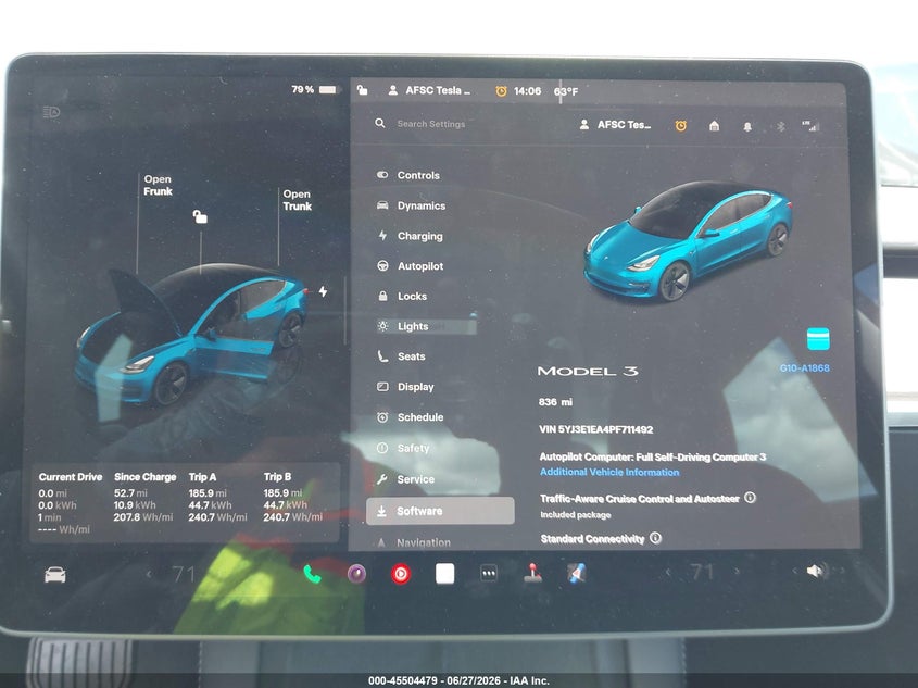 2023 TESLA MODEL 3 auction photo 7