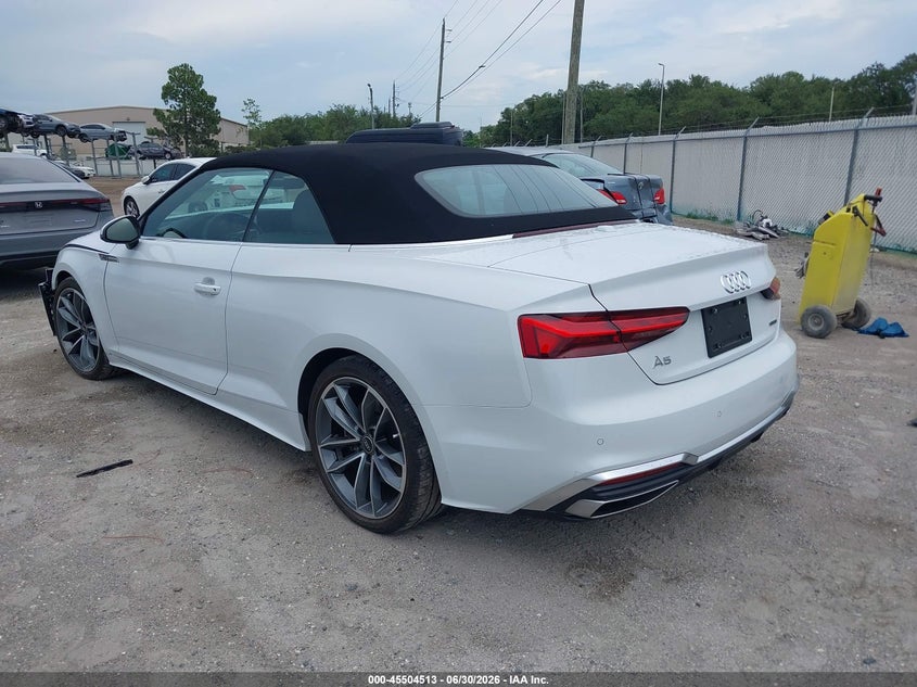2023 AUDI A5 CABRIOLET auction photo 3