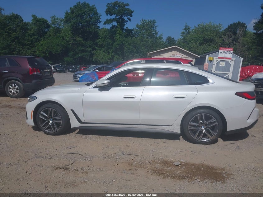 2022 BMW 430I Gran Coupe VIN: WBA63AV00NFM80008 Lot: 45504529